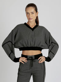 Belina V Neck Sweatshirt final sale - Blanc Noir Online Store