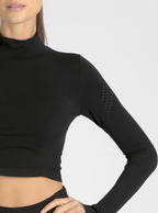 Seamless Mock Top - Blanc Noir Online Store