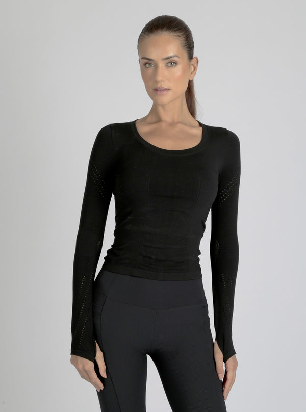 Seamless Scoop Neck Top