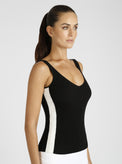 Meghan V Neck Tank - Blanc Noir Online Store
