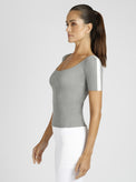 Mackenna Scoop Neck Sweater - Blanc Noir Online Store