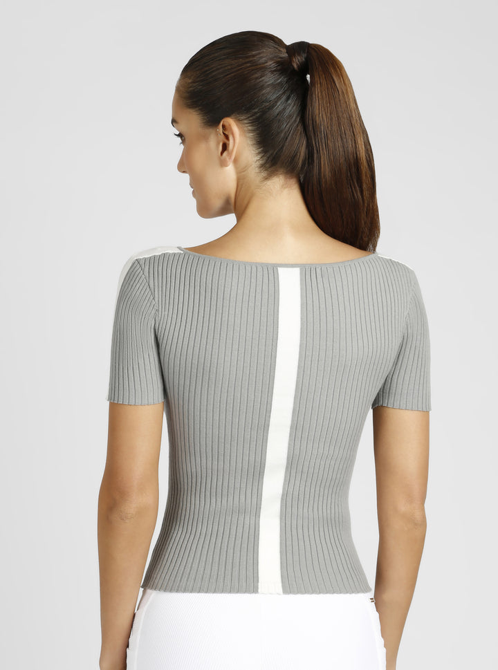 Mackenna Scoop Neck Sweater - Blanc Noir Online Store