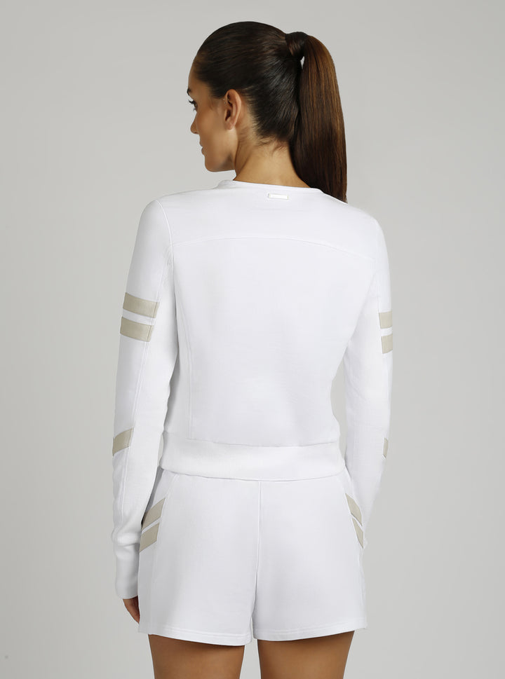 Maitri Sweatshirt Gold Trims - Blanc Noir Online Store