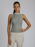 Astrid Mock Neck Top - Blanc Noir Online Store