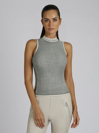 Astrid Mock Neck Top - Blanc Noir Online Store