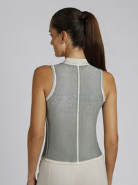 Astrid Mock Neck Top - Blanc Noir Online Store