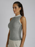 Astrid Mock Neck Top - Blanc Noir Online Store