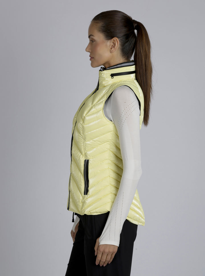 Super Hero Down Filled Vest - Blanc Noir Online Store