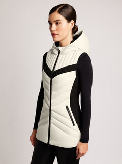 Elongated Puffer Vest - Blanc Noir Online Store