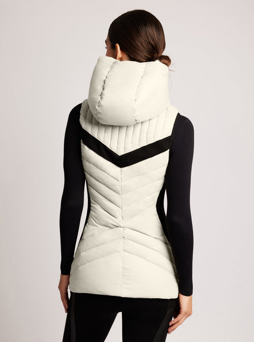 Elongated Puffer Vest - Blanc Noir Online Store