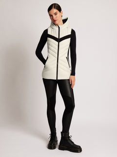 Elongated Puffer Vest - Blanc Noir Online Store