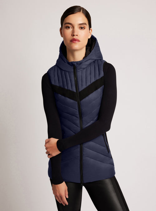 Elongated Puffer Vest - Blanc Noir Online Store