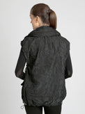 Camo Oversize Svetlana Vest Gold Trims - Blanc Noir Online Store