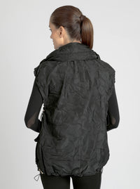Camo Oversize Svetlana Vest Gold Trims - Blanc Noir Online Store