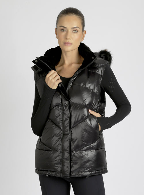 Afterburn Puffer Down Filled Vest - Blanc Noir Online Store