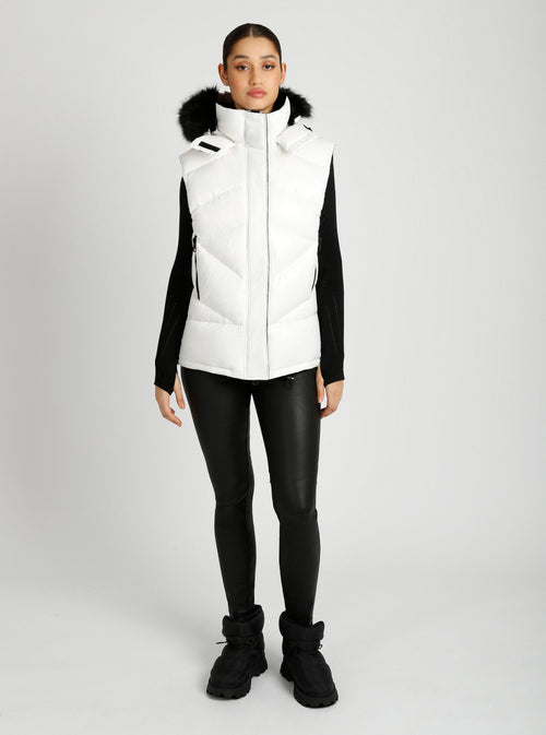 Afterburn Puffer Vest - Blanc Noir Online Store