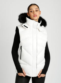 Afterburn Puffer Vest - Blanc Noir Online Store