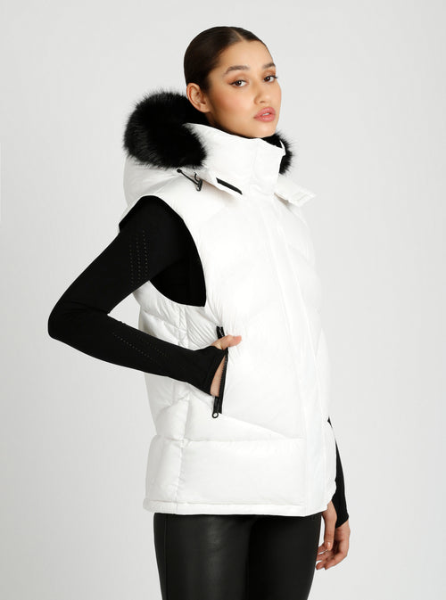 Afterburn Puffer Vest - Blanc Noir Online Store