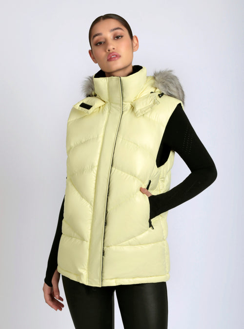 Afterburn Puffer Vest - Blanc Noir Online Store