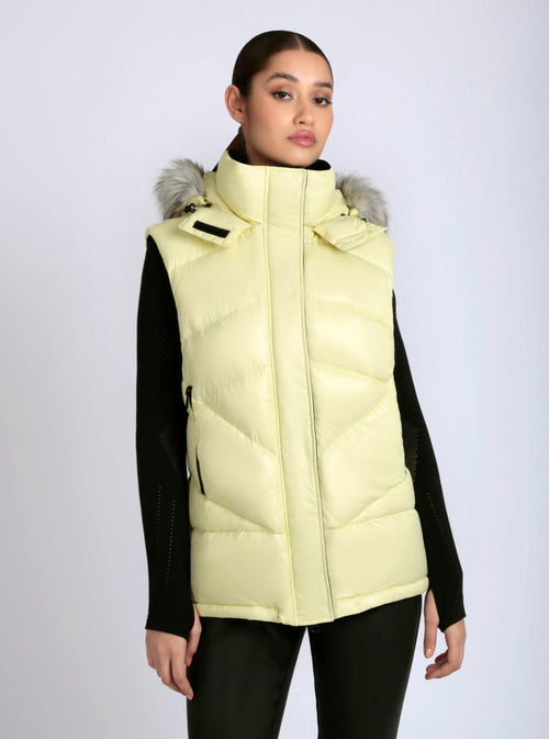 Afterburn Puffer Vest - Blanc Noir Online Store