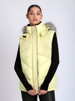 Afterburn Puffer Vest - Blanc Noir Online Store