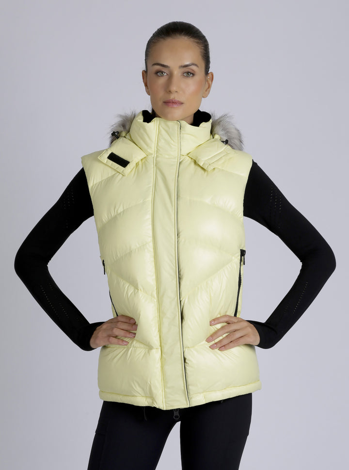 Afterburn Puffer Down Filled Vest - Blanc Noir Online Store