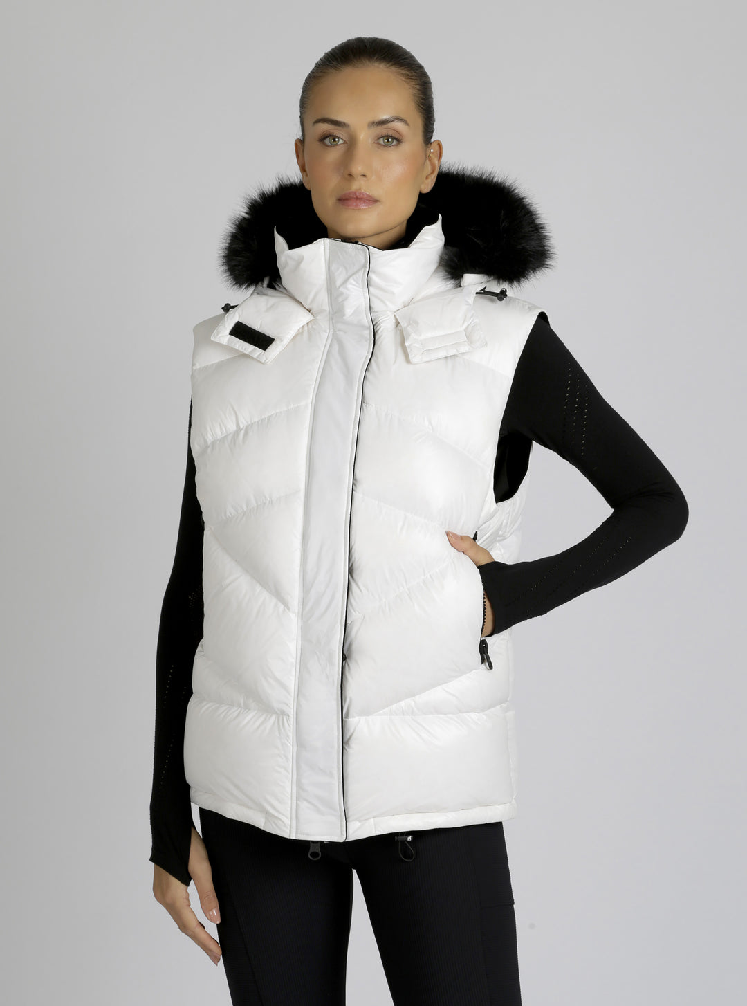 Afterburn Puffer Down Filled Vest - Blanc Noir Online Store