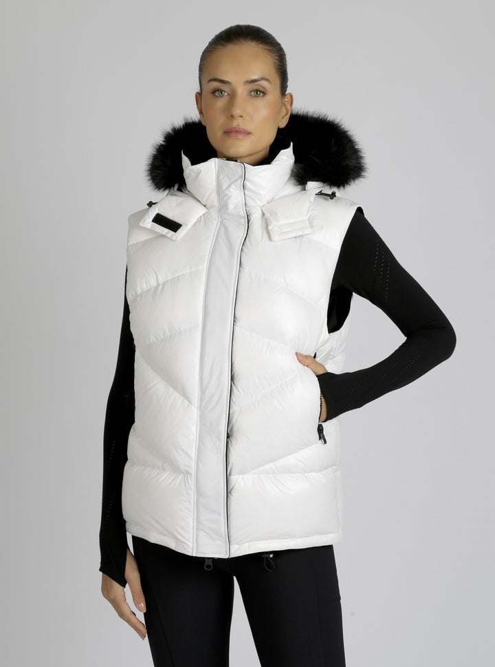 Afterburn Puffer Down Filled Vest - Blanc Noir Online Store