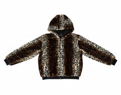 VAULT_514_BSJ211300 zip front cheetah animal print hooded jacket - Blanc Noir Online Store