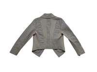 VAULT_710 StripLeather Drape Front Clay