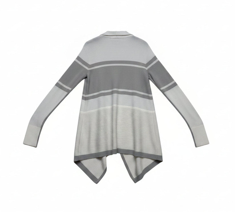 VAULT_710 Drape front Color blocked Cardigan