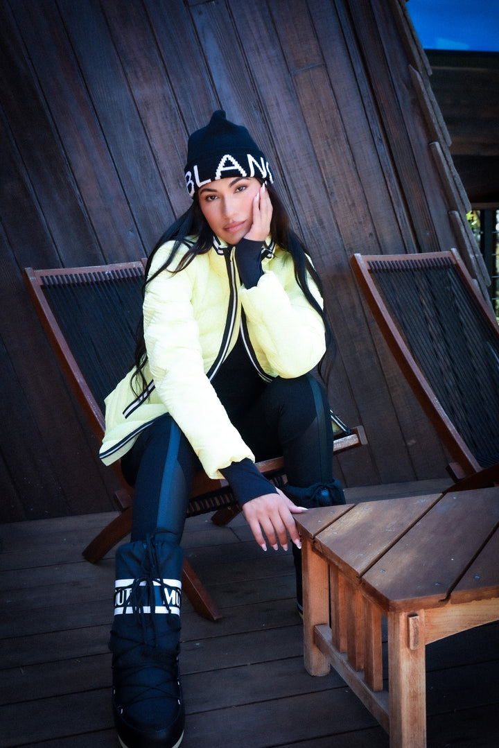 Jacquard Knit Beanie - Blanc Noir Online Store