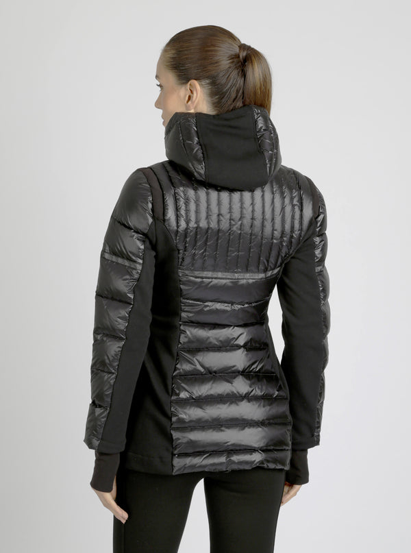 Reflective Inset Down Filled Feather Weight Parka - Blanc Noir Online Store