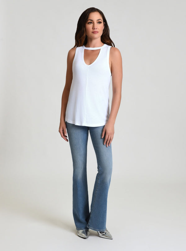 Amara V Neck Top - Blanc Noir Online Store