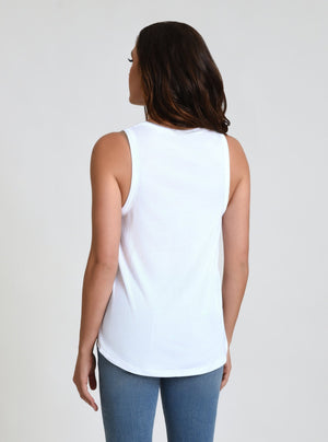 Amara V Neck Top - Blanc Noir Online Store