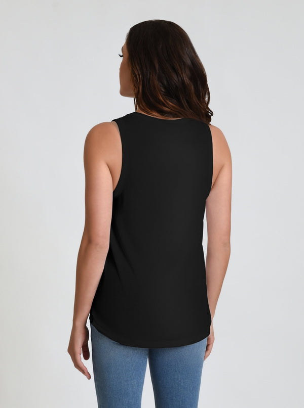 Amara V Neck Top - Blanc Noir Online Store