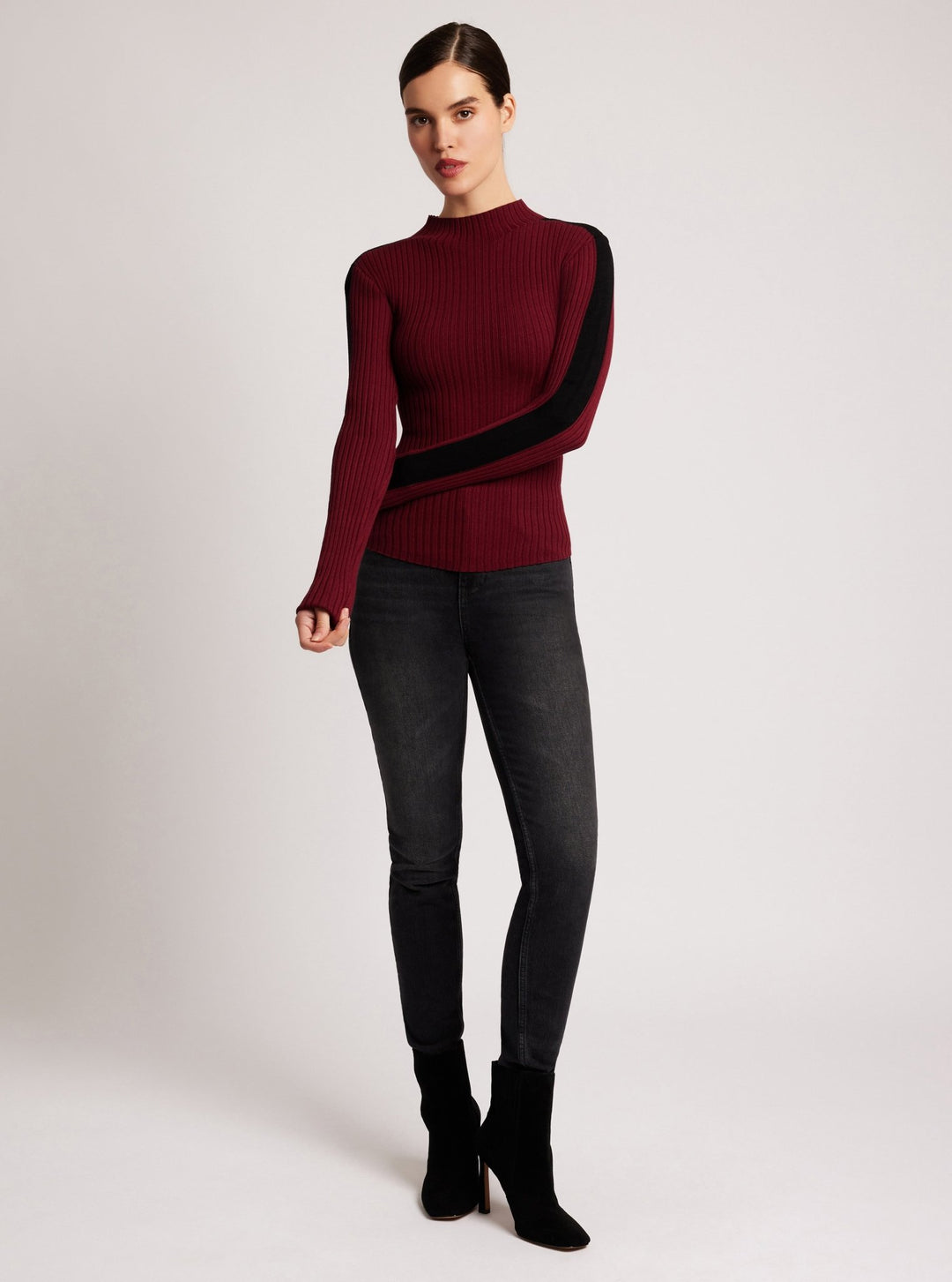 Blair Mock Neck Sweater - Blanc Noir Online Store