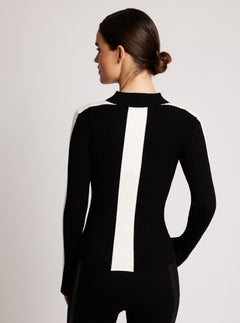 Blair Mock Neck Sweater - Blanc Noir Online Store