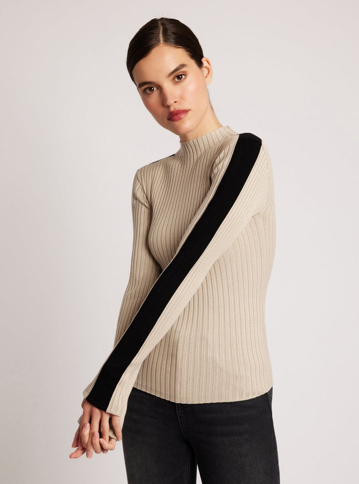 Blair Mock Neck Sweater - Blanc Noir Online Store