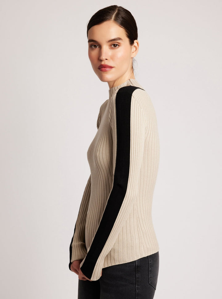 Blair Mock Neck Sweater - Blanc Noir Online Store