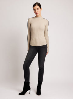 Blair Mock Neck Sweater - Blanc Noir Online Store