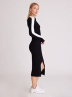 Blair V Neck Sweater Dress - Blanc Noir Online Store