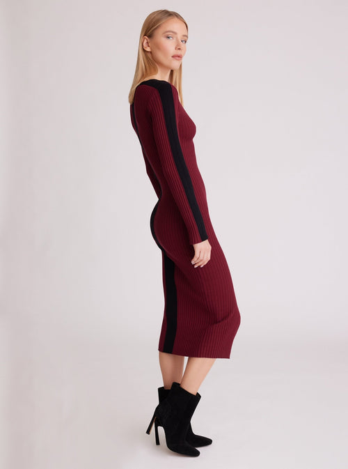 Blair V Neck Sweater Dress - Blanc Noir Online Store