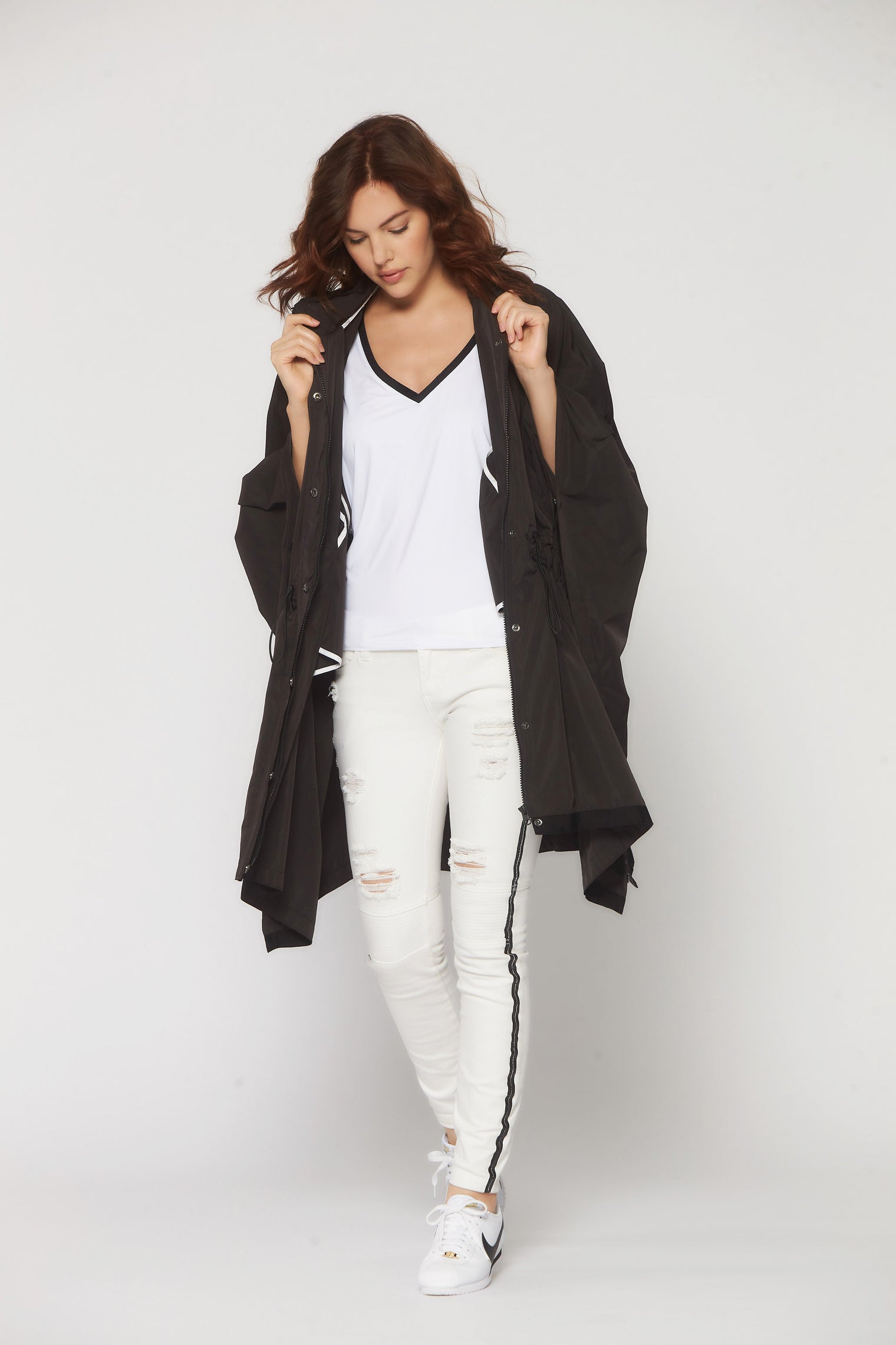 STORMIE PONCHO - FINAL SALE - Blanc Noir Online Store