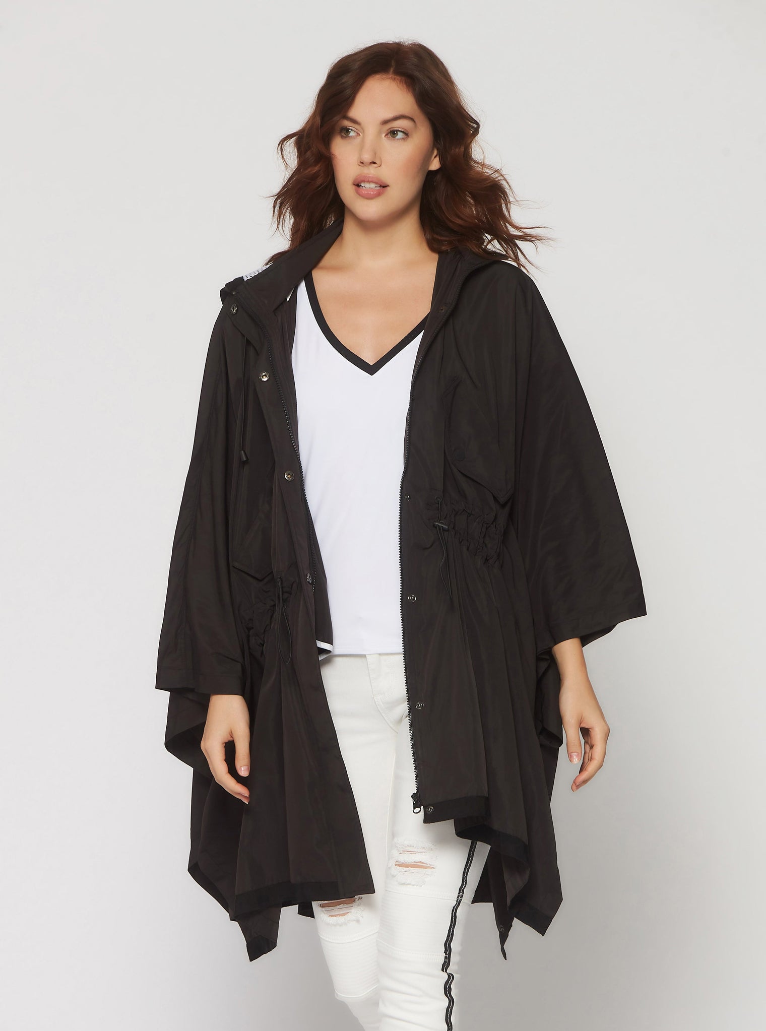 STORMIE PONCHO - FINAL SALE - Blanc Noir Online Store