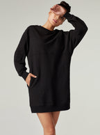 MOTO SWEATSHIRT DRESS - Blanc Noir Online Store