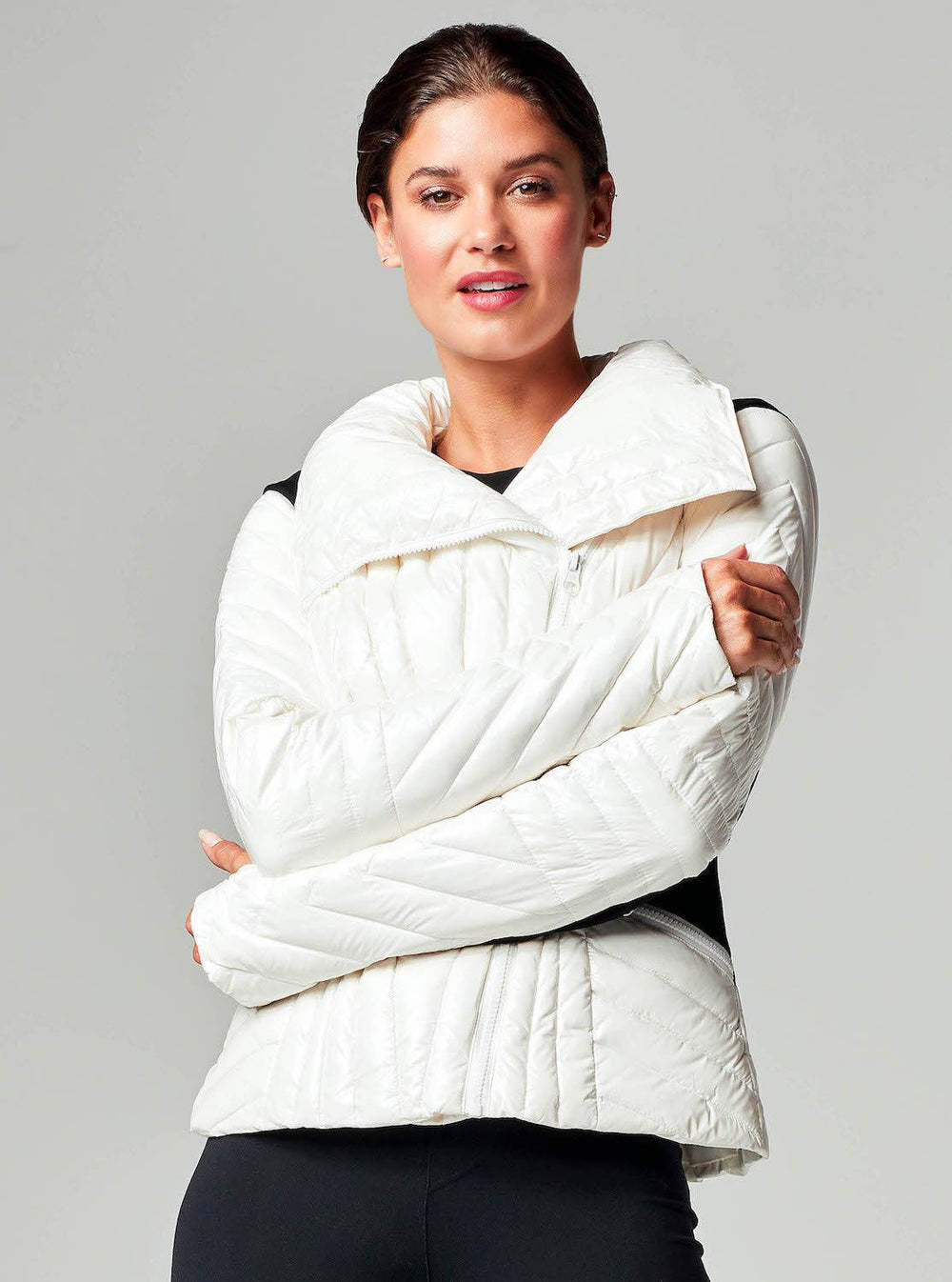 MOTION PANEL PUFFER SHINY - Final Sale - Blanc Noir Online Store