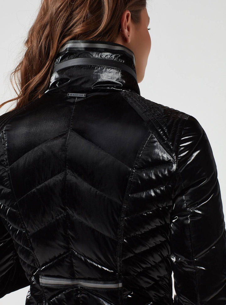 Super Hero Puffer Down Filled Jacket With Reflective Trim - Blanc Noir Online Store