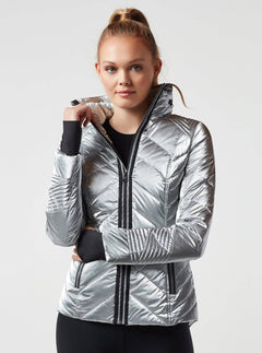 Super Hero Puffer With Reflective Trim - Blanc Noir Online Store