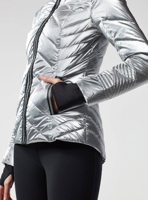 Super Hero Puffer With Reflective Trim - Blanc Noir Online Store